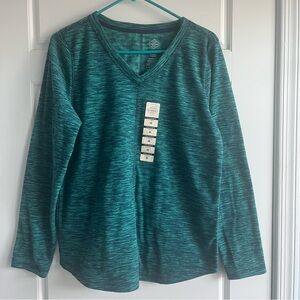 St. John's Bay Teal V-Neck Sweatshirt